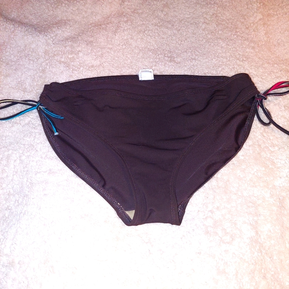 Merona brown bikini bottoms, size L